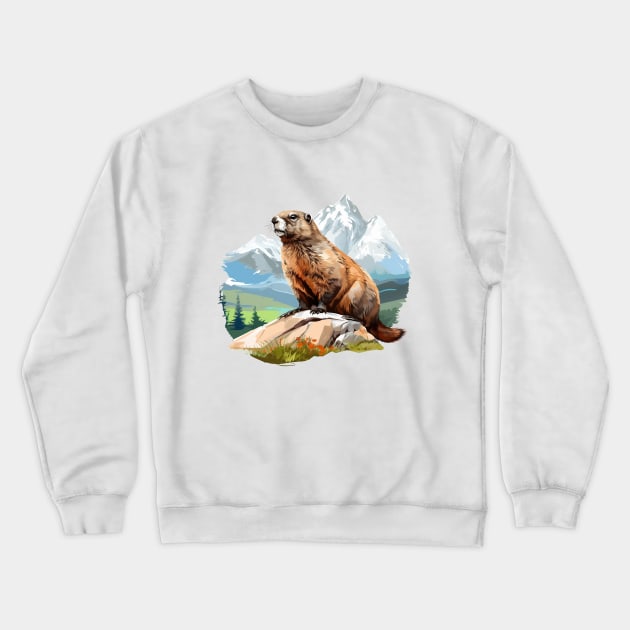 Marmot Crewneck Sweatshirt by zooleisurelife